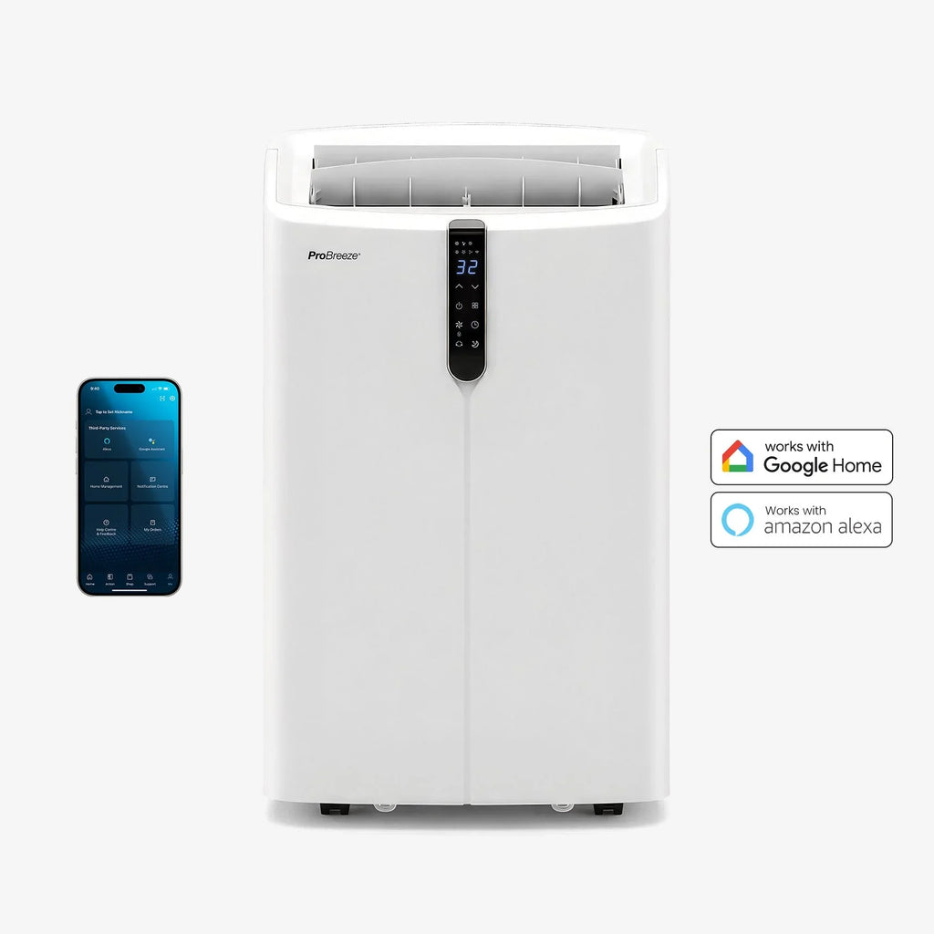 OmniCool 12,000 BTU 3-in-1 Ultra-Quiet Portable Air Conditioner with Dehumidification Function - Smart Wifi App