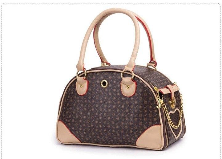 Luxury Leather Pet Travel Tote: Stylish And Practical Dog And Cat Carrier
