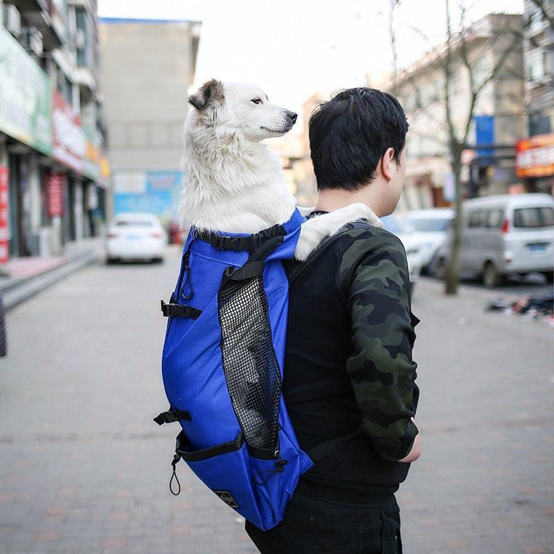 Double Shoulder Portable Pet Dog Carrier Backpack - Travel In Style With Your Furry Friend!